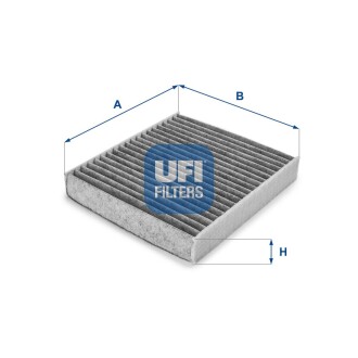 Фільтр салону вугільний ufi 54.158.00