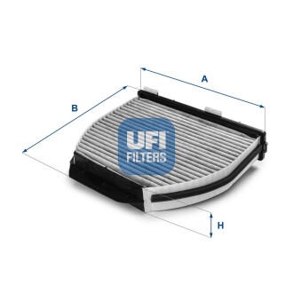 Фільтр салону вугільний ufi 54.163.00