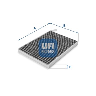 Фільтр салону вугільний ufi 54.233.00