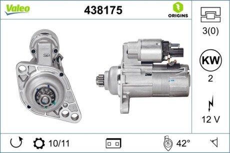 Стартер valeo 438175