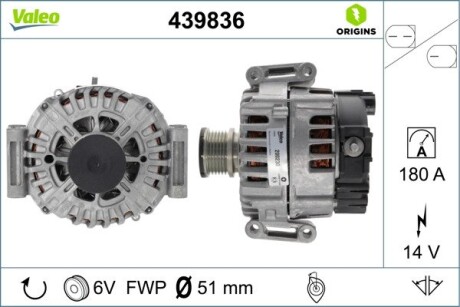 Генератор valeo 439836