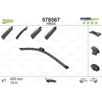 Щетка стеклоочистителя HR45 HydroConnect Rear 45cm x 1шт. valeo 578567