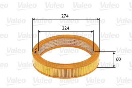 Фильтр воздушный valeo 585619