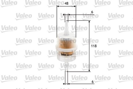 Фильтр топливный valeo 587011