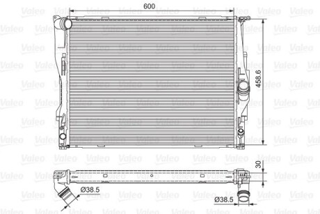 Радиатор охлаждения valeo 701542