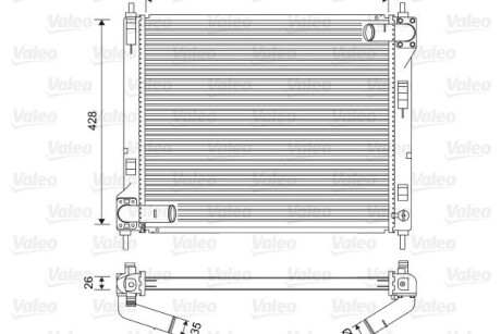 Радіатор системи охолодження valeo 701583