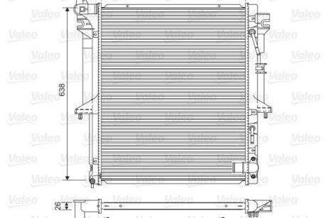 Радиатор охлаждения valeo 701585