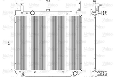 Радиатор охлаждения valeo 701591