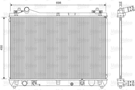 Радіатор охолодження Suzuki Grand Vitara II 05- valeo 701592