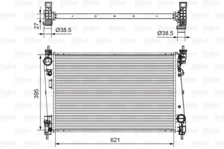 Радиатор valeo 701655