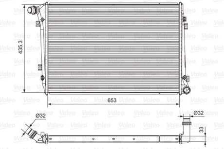 Радиатор valeo 701664