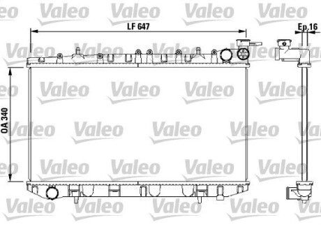 Радиатор охлаждения valeo 731659