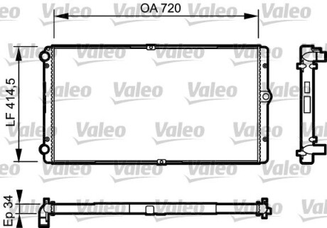 Радиатор valeo 732177