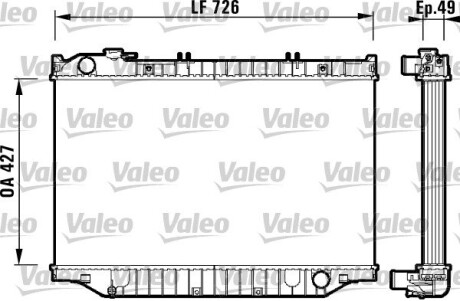 Радиатор охлаждения valeo 732415