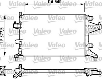 Радиатор valeo 732825 (фото 1)