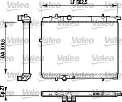 Радиатор valeo 732893