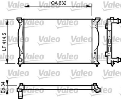 Радіатор valeo 732963