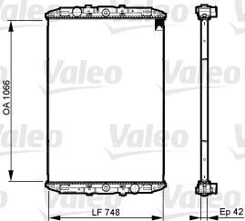 Радіатор системи охолодження valeo 733509