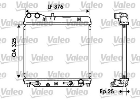 Радиатор охлаждения valeo 734218