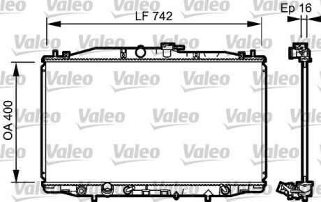 Радіатор valeo 735049