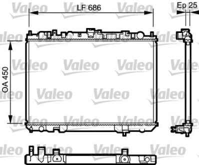 Радиатор valeo 735081