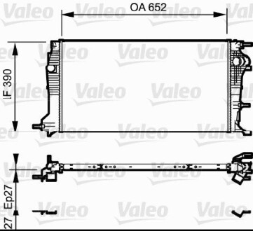 Радиатор valeo 735182