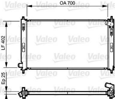 Радиатор valeo 735200