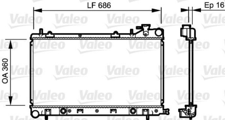 Радиатор valeo 735209