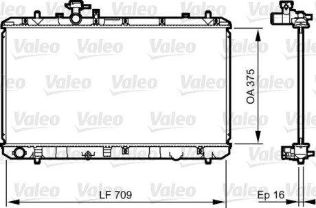 Радіатор valeo 735407