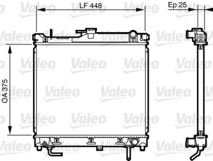 Радиатор valeo 735578