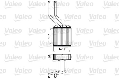 Радіатор опалення valeo 811520