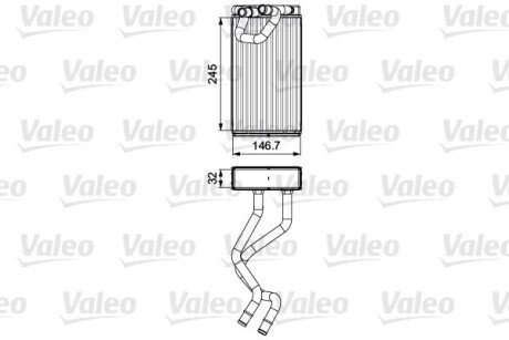 Радіатор печки valeo 811547