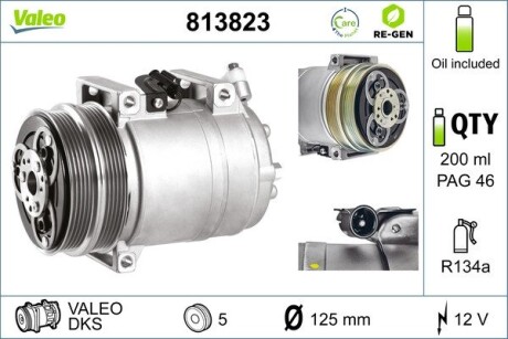 Компресор valeo 813823 (фото 1)