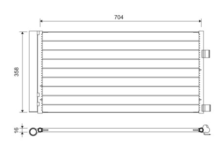 Радиатор кондиционера valeo 814378