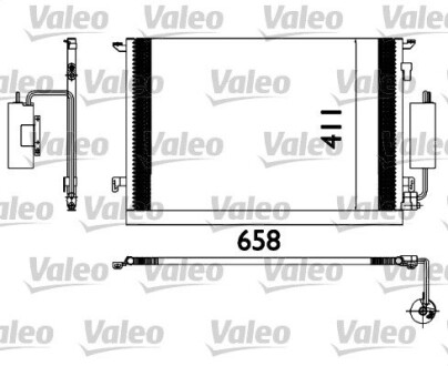 Радиатор кондиционера valeo 817648