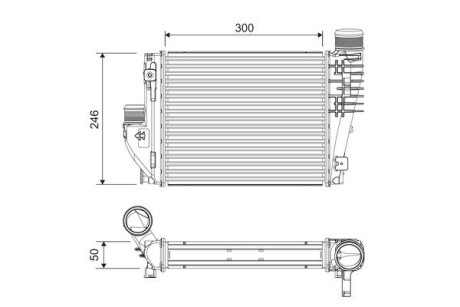 Інтеркулер valeo 818304