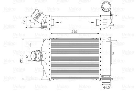 Інтеркулер valeo 818609