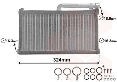 Радиатор печки Audi A6 04-11 van Wezel 03006296