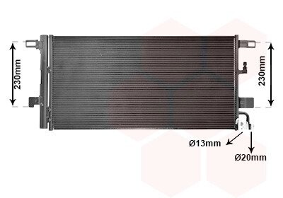 Радиатор кондиционера Audi A4 15+ (выр-во) van Wezel 03015703