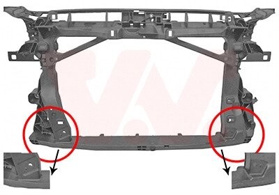 Панель передняя AUDI A3 12 > 16 (выр-во) van Wezel 0336678