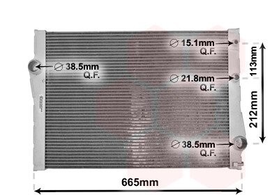 Радіатор охолодження BMW X5 E70/ BMW X6 E71 van Wezel 06002471