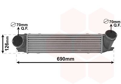 Интеркуллер BMW X1 E84 (09-) van Wezel 06014712