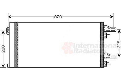 Радіатор кондиціонера Citroen Jumper/Peugeot Boxer 2.0-3.0HDI 06- van Wezel 09005246