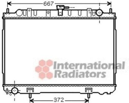 Радиатор охлаждения X-TRAIL 22DCi MT AC 01- van Wezel 13002241