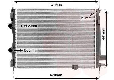 Радіатор охолодження NISSAN QASHQAI (2007) 1.5 DCI van Wezel 13002287
