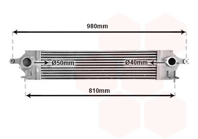 Інтеркулер NISSAN X-TRAIL/ RENAULT KOLEOS 08 >15 van Wezel 13004350