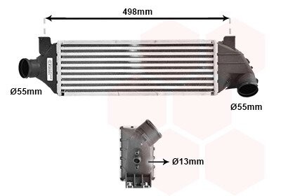 Інтеркулер TRANSIT6 20TD MT 00-06 van Wezel 18004315