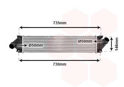 Интеркуллер FORD MONDEO/ VOLVO S60 10/10 > 18 van Wezel 18004480