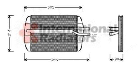 Радіатор пічки Ford Fiesta 95-03/Mazda 121 96-03 van Wezel 18006216