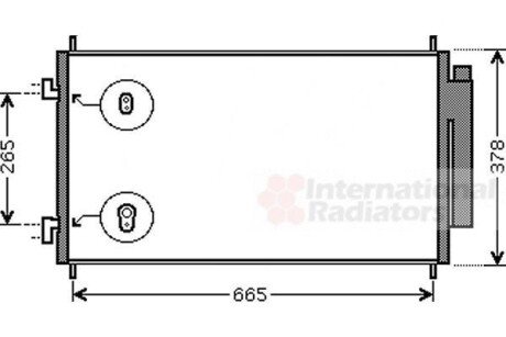 Радіатор кондиціонера (з осушувачем) Honda CR-V III 2.0/2.2D/2.4 06- van Wezel 25005214